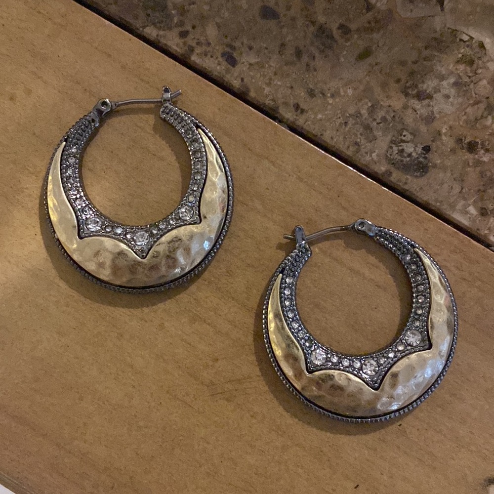 Stunning Lucky 2 Tone Earrings